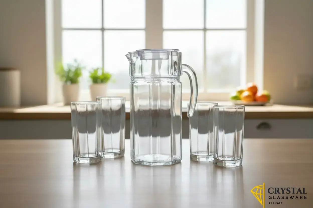 Water Set Jug Glass Imported